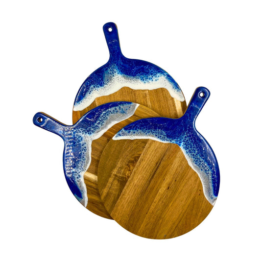Blonde Ambition | Large Round Serving Board (Ocean)