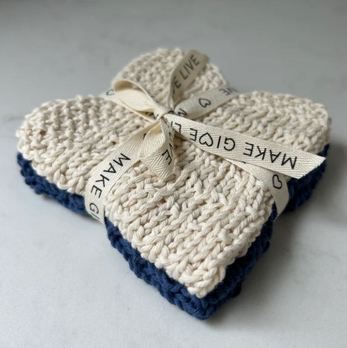 Make, Give, Live | Wash Cloth Set of 2