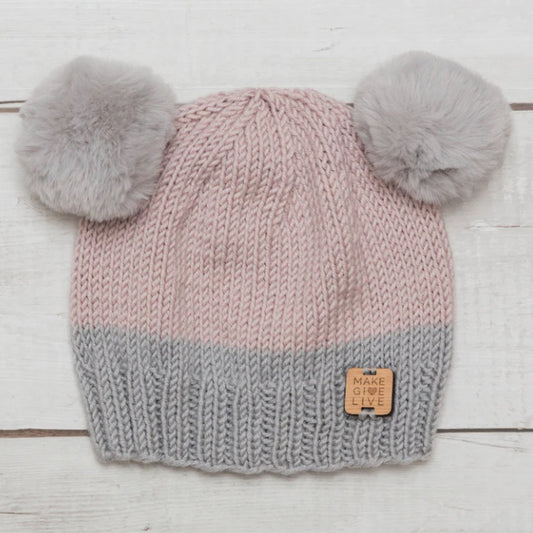 Make, Give, Live | Cocobear Hat - Shell/Mist