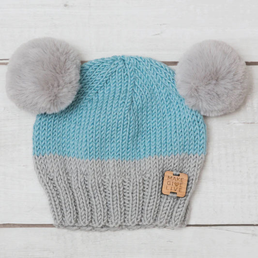 Make, Give, Live | Cocobear Hat - Glacier/Mist