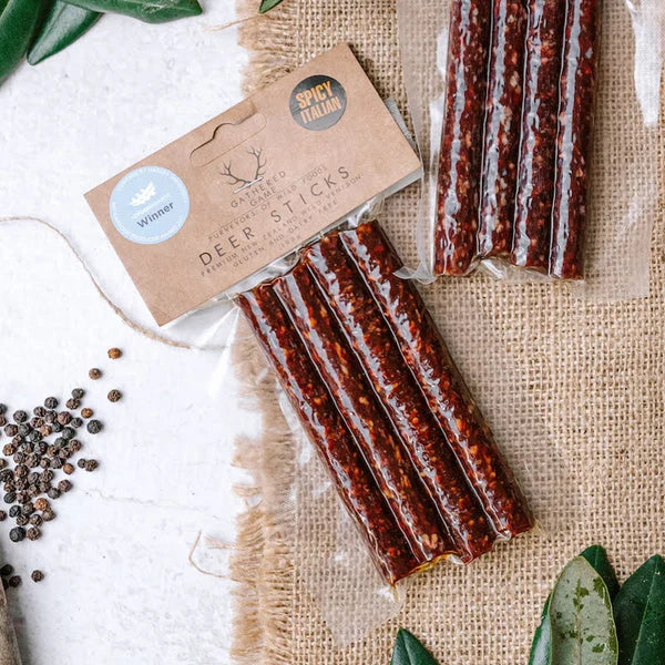 Gathered Game | Wild Venison Salami Deer Sticks