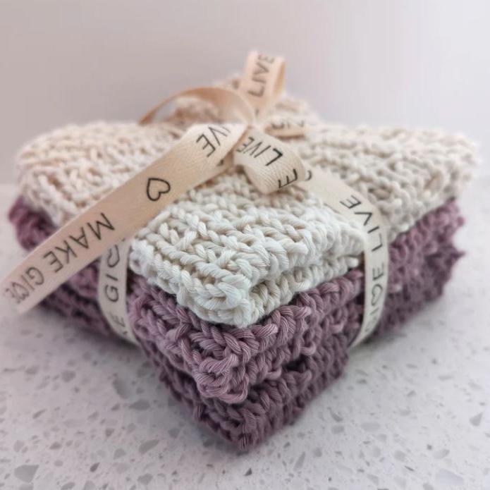 Make, Give, Live | Wash Cloth Set of 3