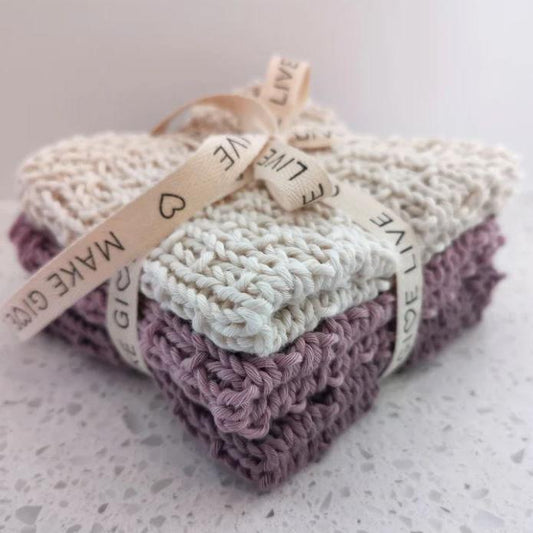 Make, Give, Live | Wash Cloth Set of 3